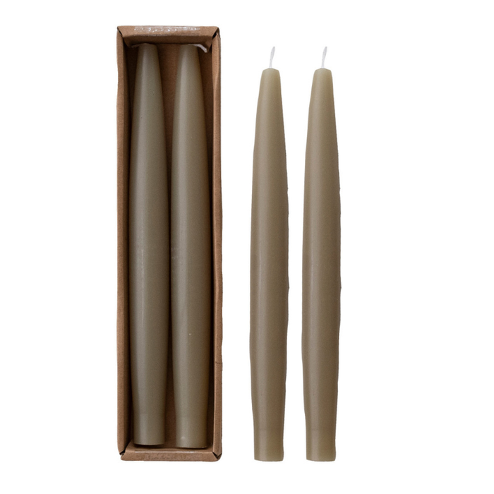 Olive Taper Candle Set - Becket Hitch