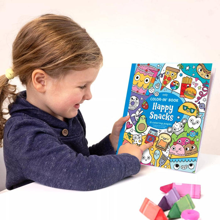 OOLY - Color-in' Book: Happy Snacks