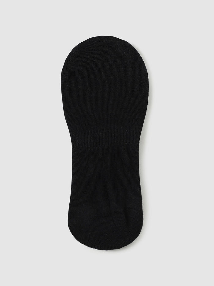 Pack Of 3 Black No Show Socks