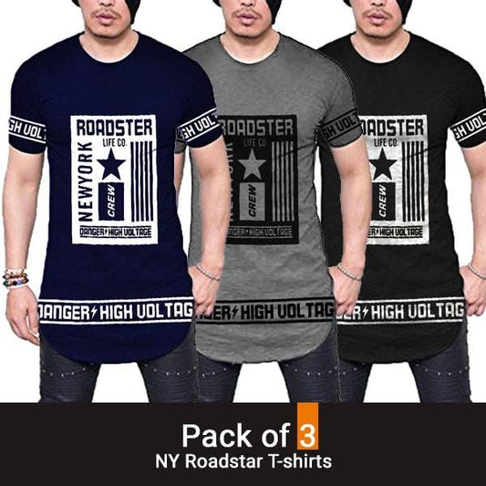 PACK OF 3 NY ROADSTAR T-SHIRTS - Dubai Offers Today
