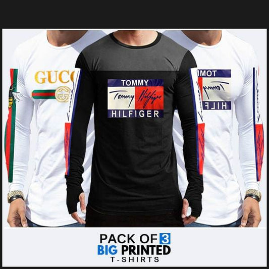 PACK OF 3 PRINTED T-SHIRTS - Dubai Offers Today