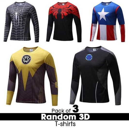 PACK OF 3 RANDOM 3D T-SHIRTS - Dubai Offers Today