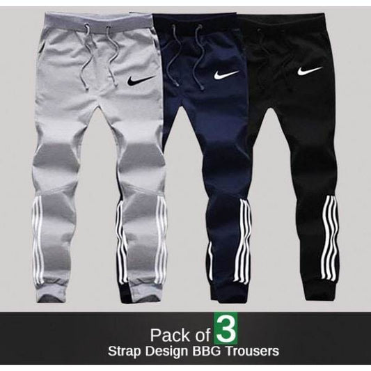 PACK OF 3 STRAP DESIGN BBG TROUSERS - Dubai Offers Today