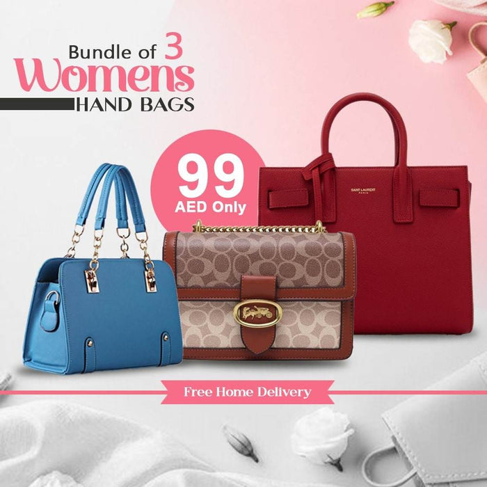 PACK OF 3 WOMEN SHOULDER BAGS - Dubai Offers Today