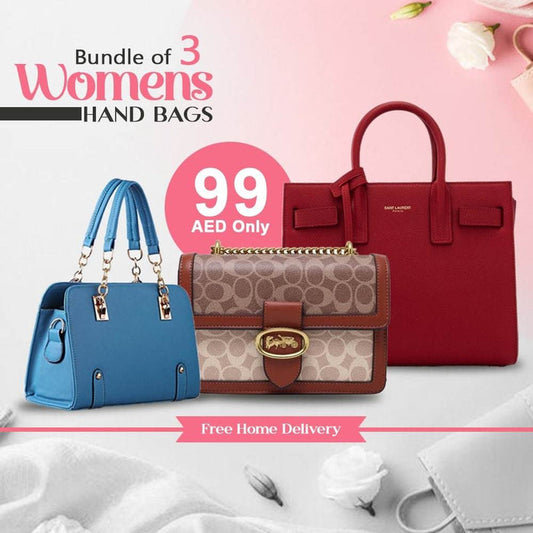 PACK OF 3 WOMEN SHOULDER BAGS - Dubai Offers Today