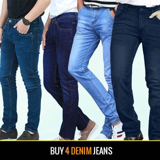 PACK OF 4 DENIM JEANS - Dubai Offers Today