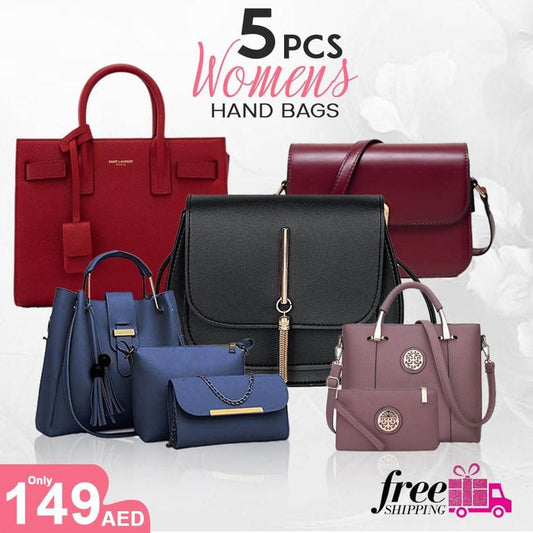 PACK OF 5 HANDBAG FOR WOMENS - Dubai Offers Today