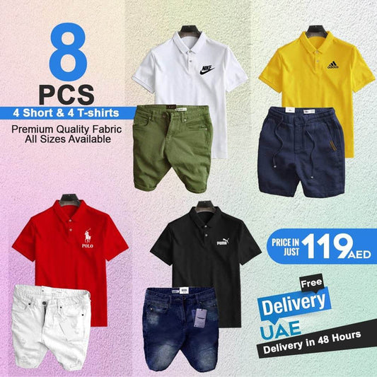 PACK OF 8 SHORTS & T-SHIRTS - Dubai Offers Today