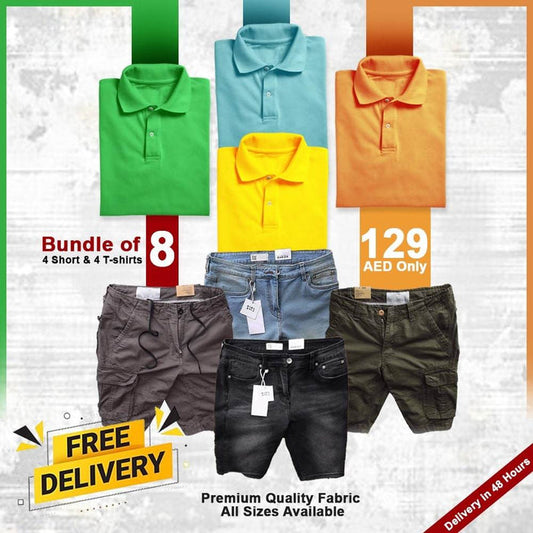 PACK OF 8 SHORTS & T-SHIRTS - Dubai Offers Today