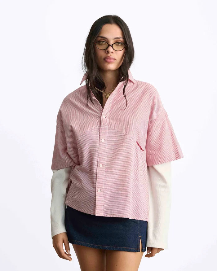 Palier Double Sleeve Shirt Red