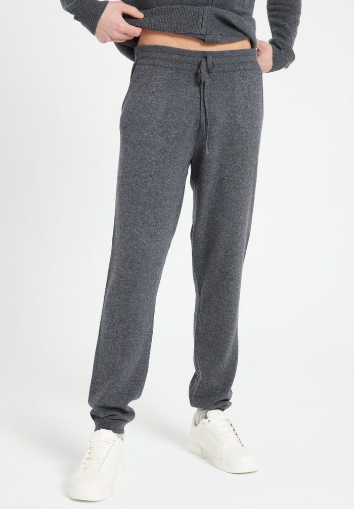 LUKE 7 Pantalon de survêtement en cachemire gris anthracite