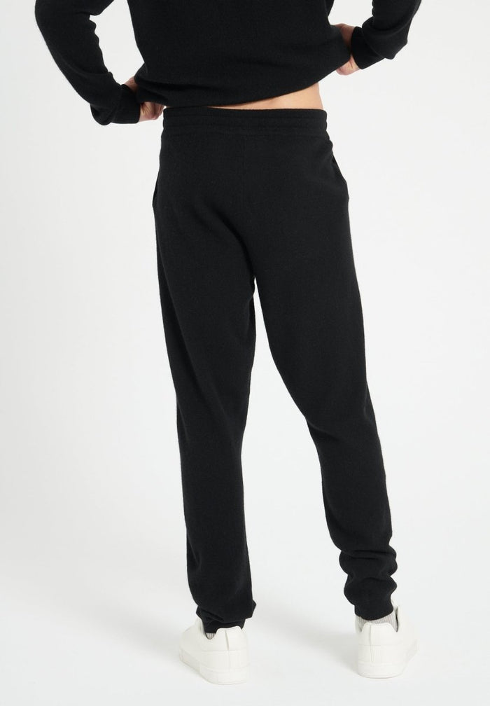 LUKE 7 Pantalon de survêtement en cachemire noir