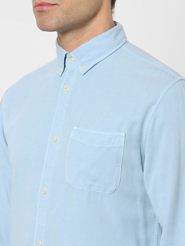Pastel Blue Full Sleeves Shirt
