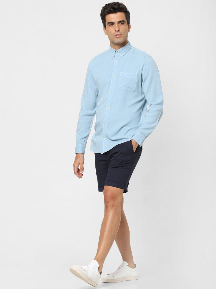 Pastel Blue Full Sleeves Shirt