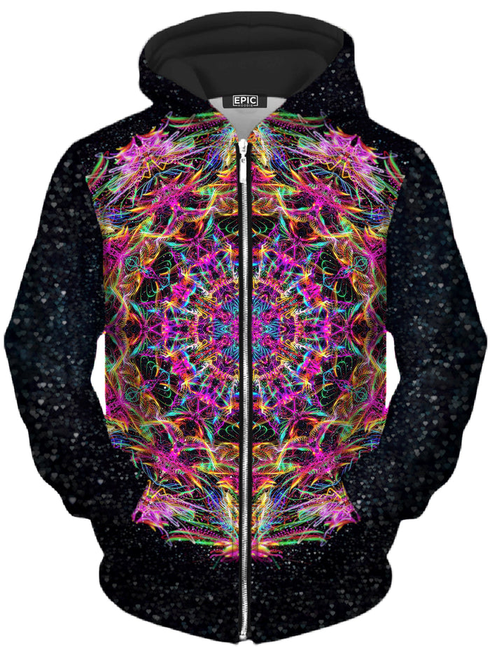 Pastel Warp Unisex Zip-Up Hoodie Art Designs Works Epic Hoodie