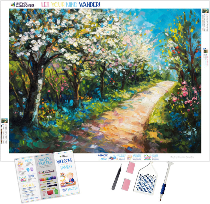 Path through a Flowering Orchard