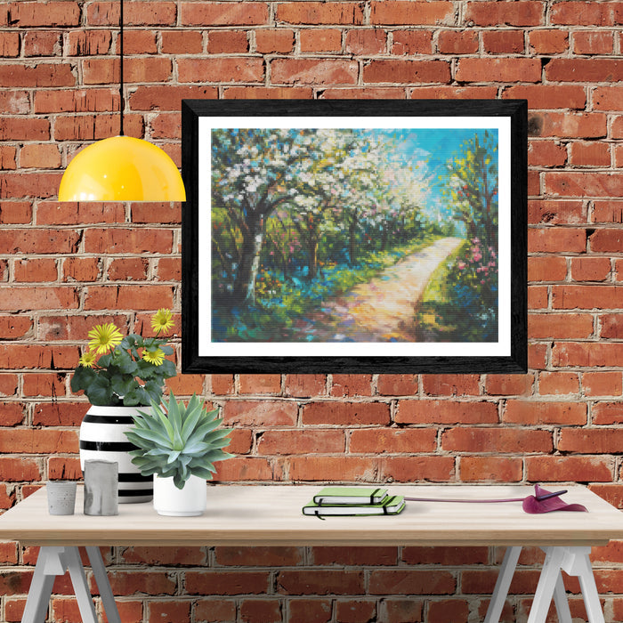Path through a Flowering Orchard