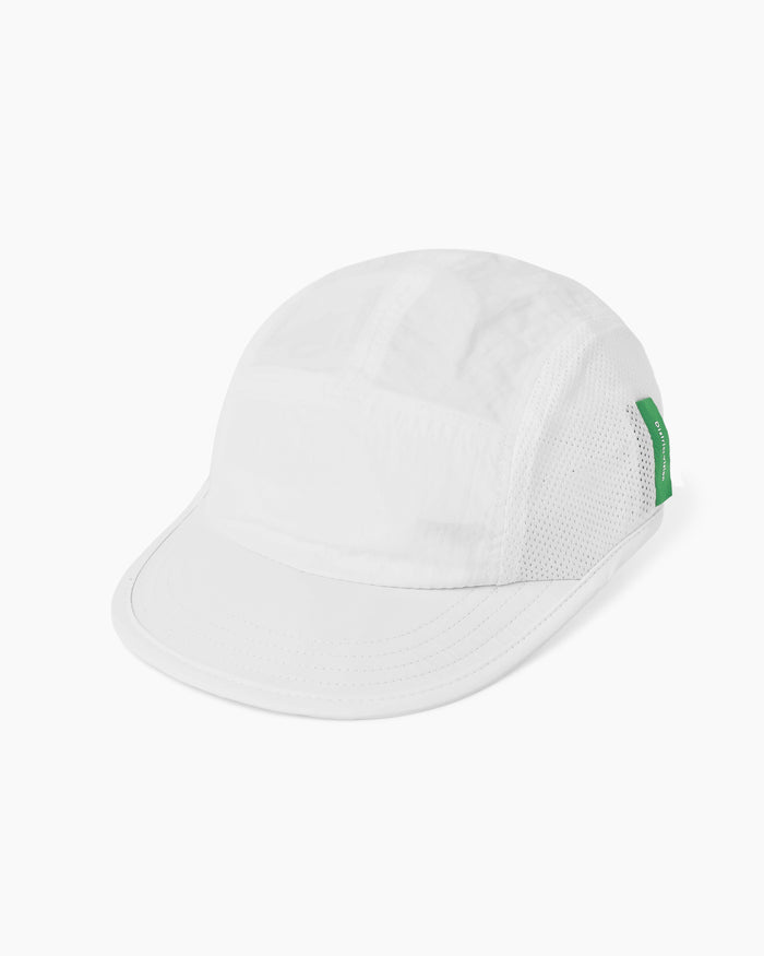 Performance Panelled Mesh Hat White