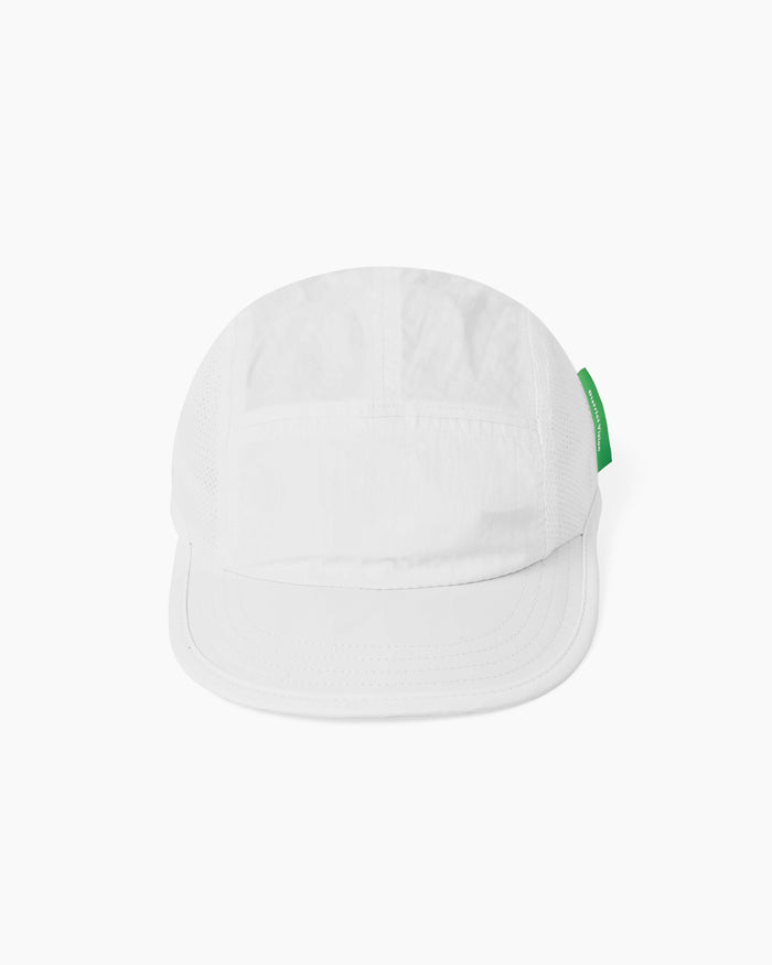 Performance Panelled Mesh Hat White