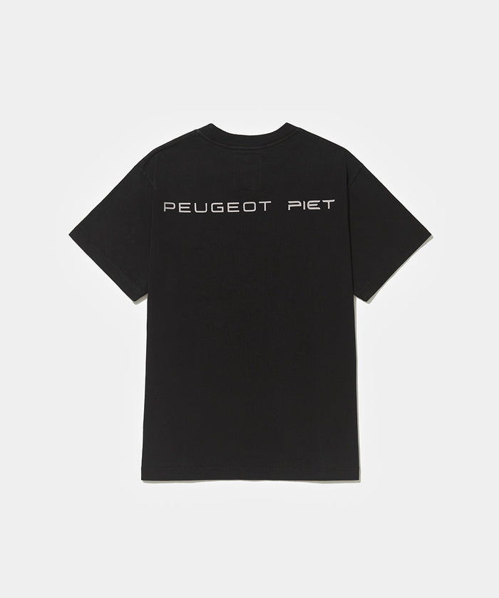 Piet + Peugeot Camiseta Logo - Preta