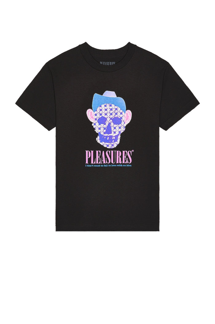 PLEASURES COWBOY T-SHIRT - BLACK