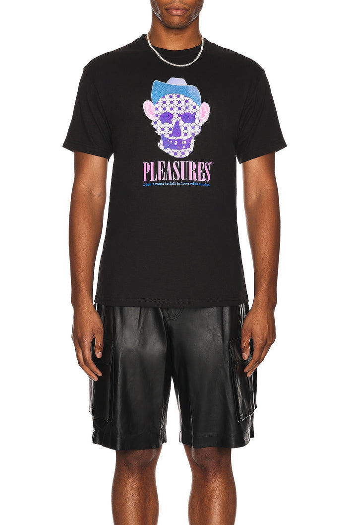 PLEASURES COWBOY T-SHIRT - BLACK
