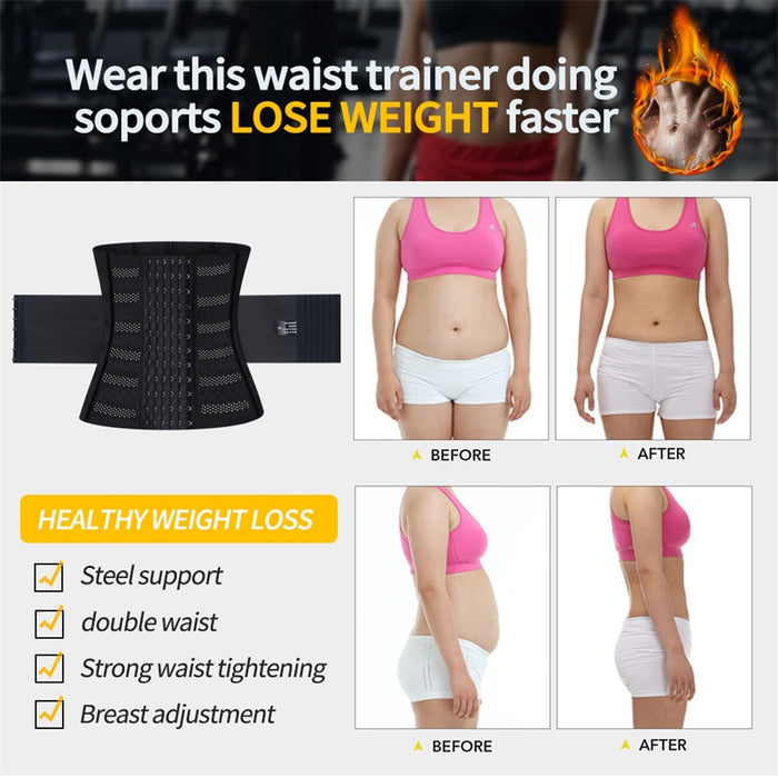 Plus Size Waist Trainer Tummy Control Shaper Girdle Corset Waist