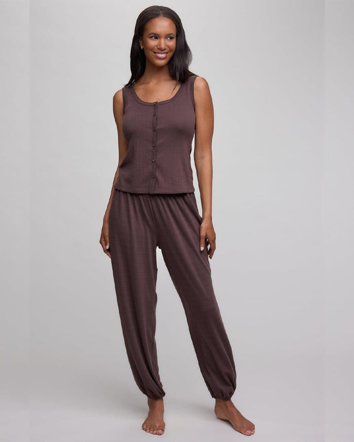 Barefoot Dreams - Pointelle Sleep Set - Umber