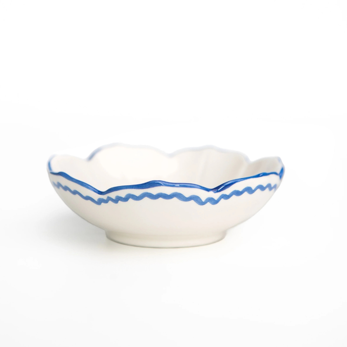 Pomegranate Trio Sketch Cobalt Blue Small Bowl - Becket Hitch