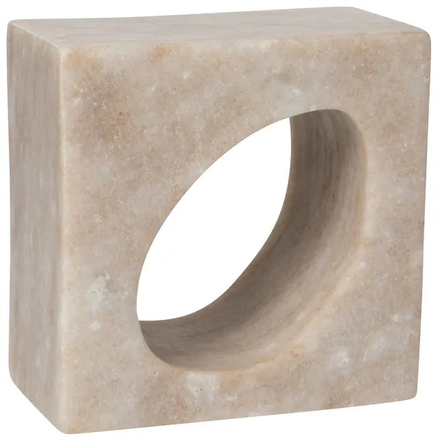 Portal Beige Marble Bookend