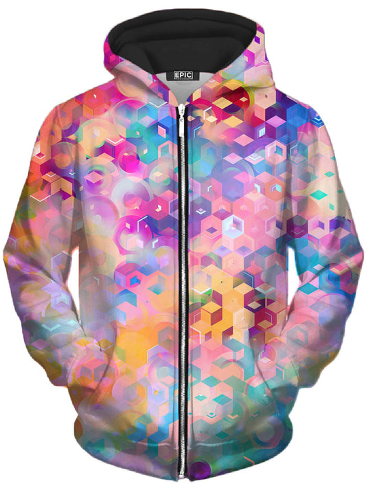 Portal Realm Unisex Zip-Up Hoodie Art Designs Works Epic Hoodie