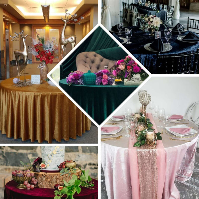 Elegant table settings with floral arrangements and decorative accents for events.