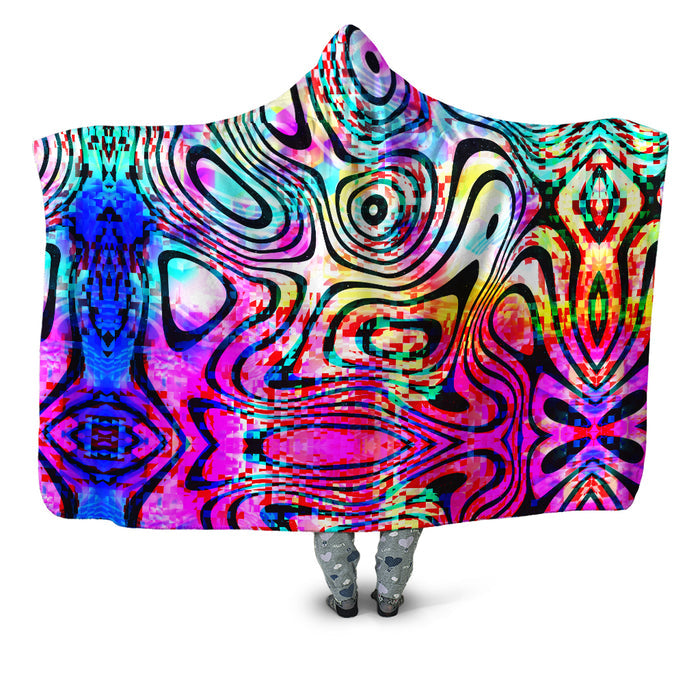 Psytrance Hooded Blanket Art Designs Works Epic Hoodie