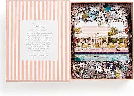 Puzzle - Palm Beach – 1000 Piece Book Box - Galison Gray Malin, - Findlay Rowe Designs