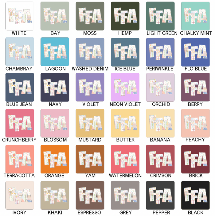 Quilted FFA– Comfort Colors T-Shirt