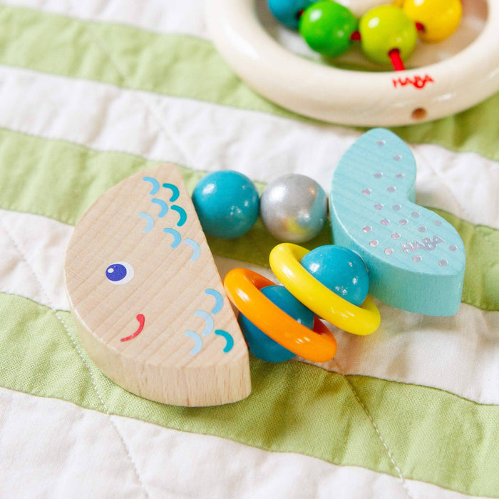 Rattlefish Wooden Baby Grasping Toy