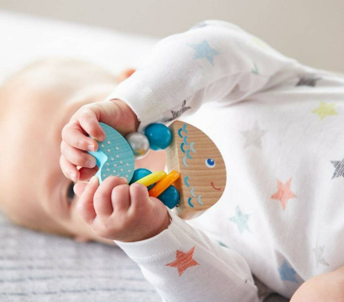 Rattlefish Wooden Baby Grasping Toy