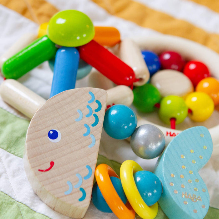 Rattlefish Wooden Baby Grasping Toy