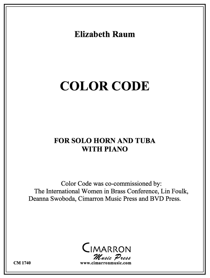 Raum - Color Code - For French Horn and Tuba with Piano