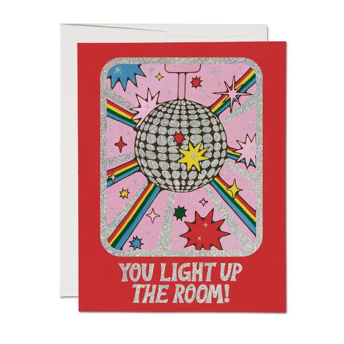 Red Cap Cards Greeting Card - You Light Up the Room Friendship