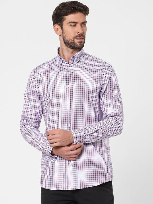 Red Check Full Sleeves Shirt