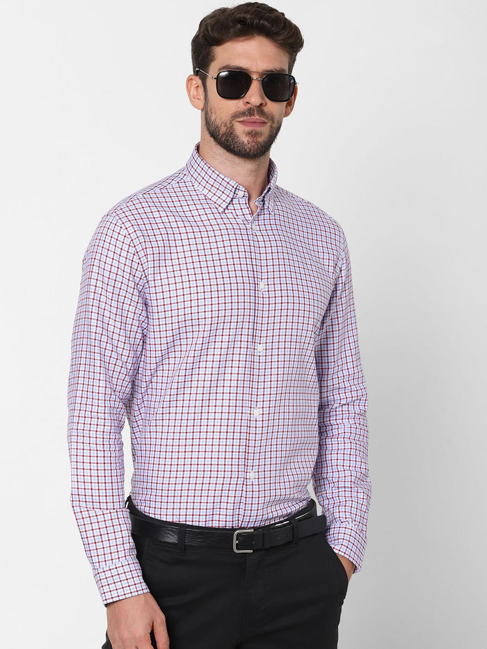 Red Check Full Sleeves Shirt