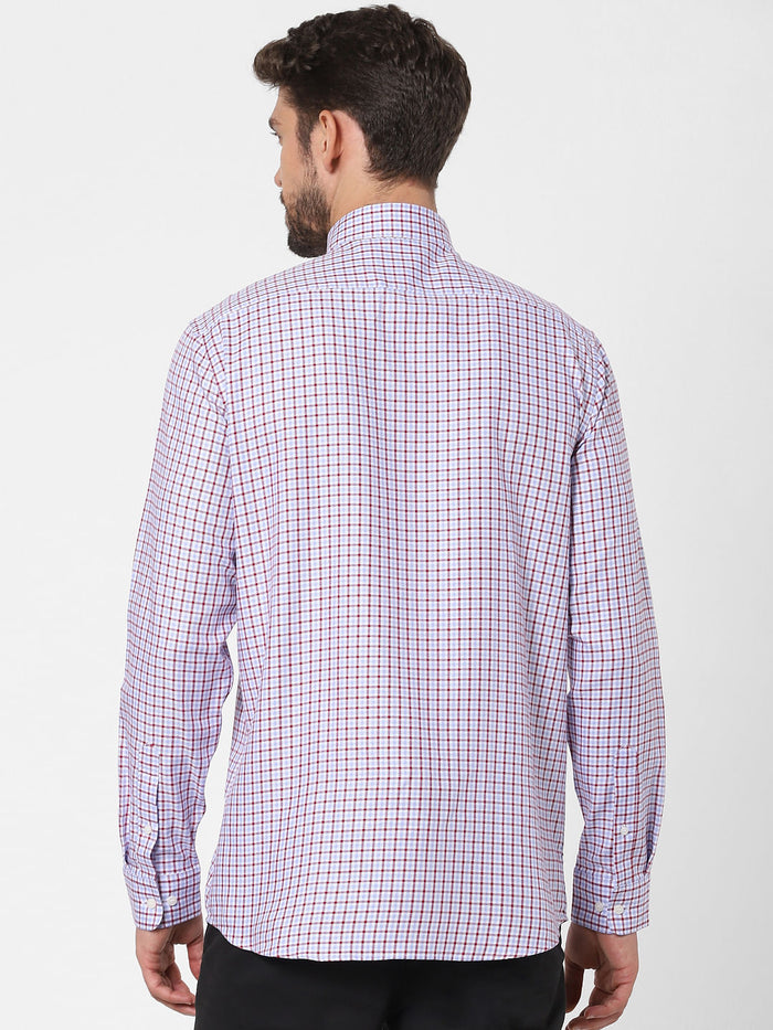 Red Check Full Sleeves Shirt