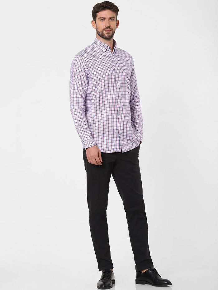 Red Check Full Sleeves Shirt