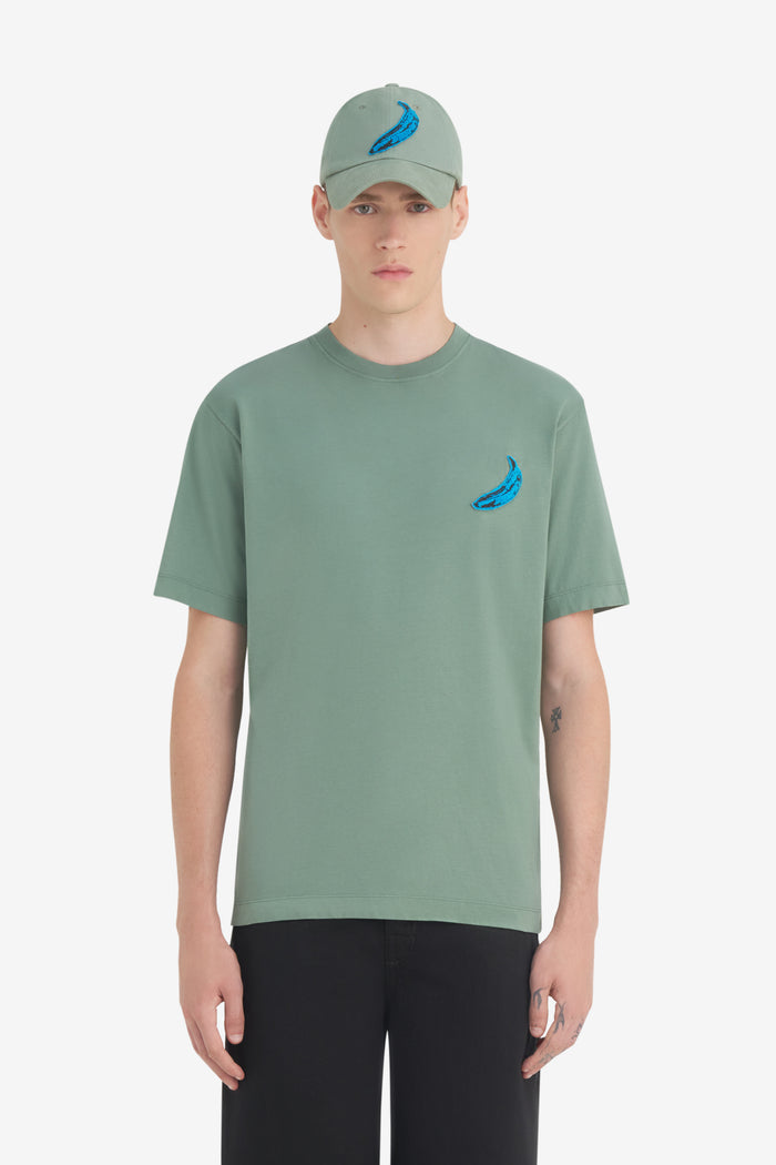 REGULAR T-SHIRT ANDY WARHOL PATCH XXS / THYME