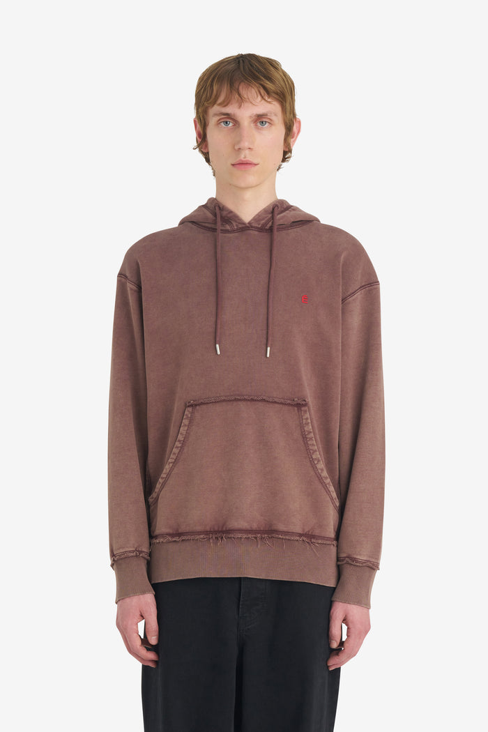 RELAX HOODIE É XXS / DK RED