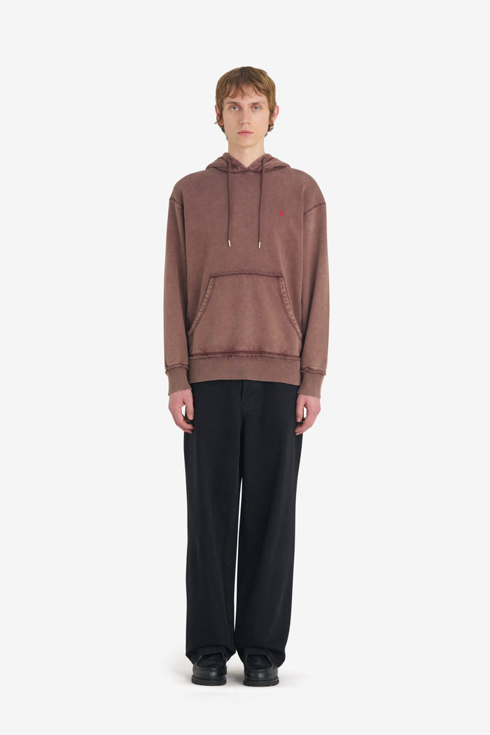 RELAX HOODIE É XXS / DK RED
