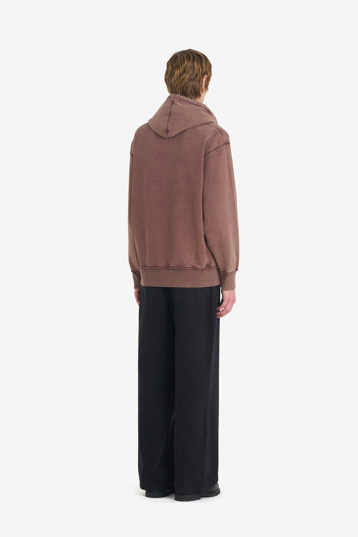 RELAX HOODIE É XXS / DK RED