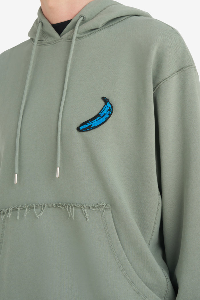 RELAX HOODIE PATCH ANDY WARHOL XXS / THYME