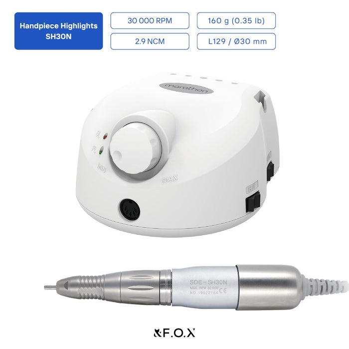 Saeyang ESCORT II PRO +SH30N 30k RPM — Original E-File Nail Drill Machine Drill machine Saeyang